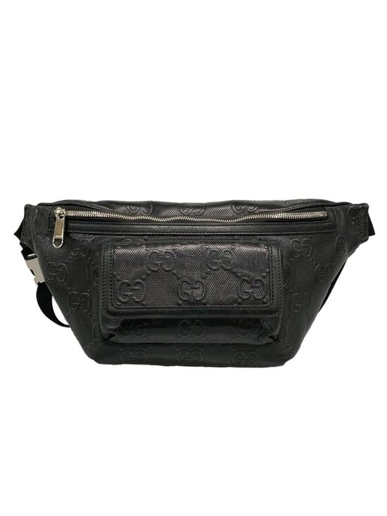 Gucci Handbags - Gucci Waist Pouch Jumbo GG Large Belt Bag Black Leather